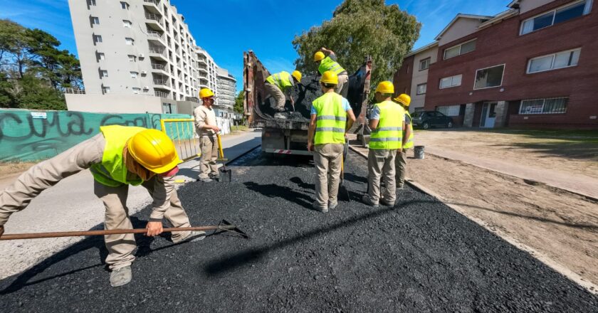 Inició obra de pavimentación en Totoras, entre Bunge y Jason