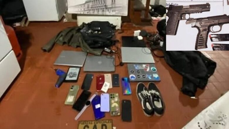 Estafa y robo en La Costa: Detienen a una pareja con armas, droga y las tarjetas usadas en Santa Teresita