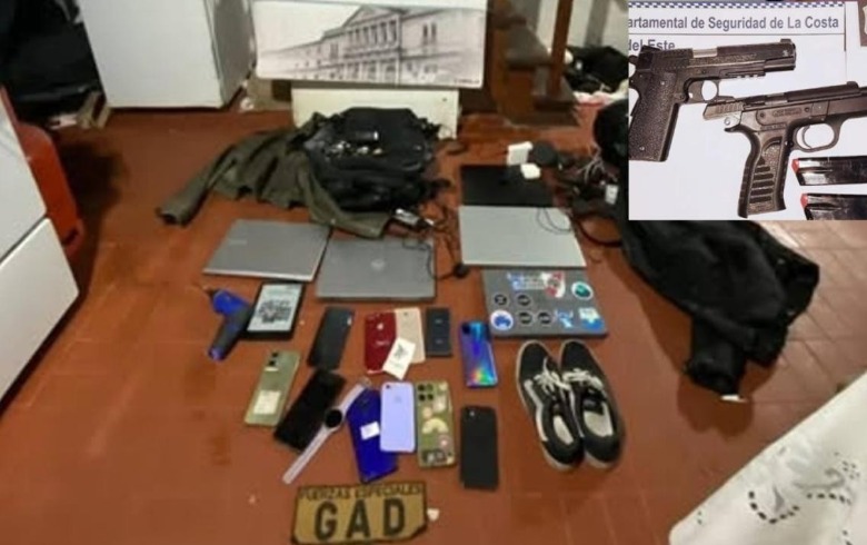 Estafa y robo en La Costa: Detienen a una pareja con armas, droga y las tarjetas usadas en Santa Teresita