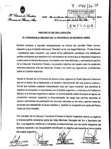 Berni repudió los dichos del canciller Quirno y exigió medidas concretas en defensa de Malvinas