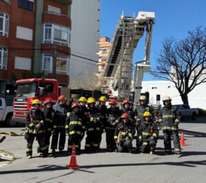 Simulacro de Bomberos para mejorar los operativos de emergencia
