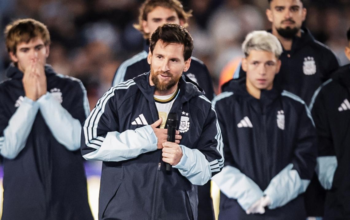 “No venir más va a ser un dolor muy grande”: así fue el discurso completo de Lionel Messi en su despedida de la …