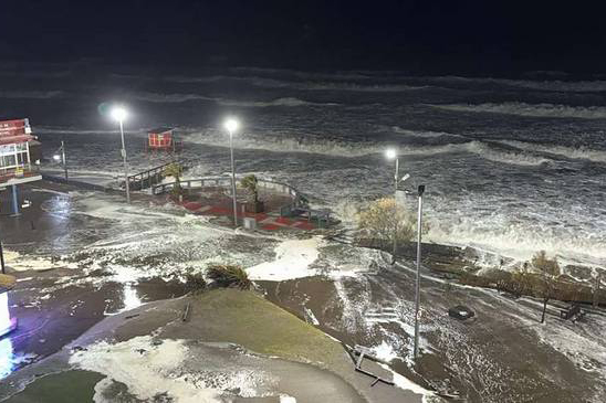 Temporal dejó daños en la Costa Atlántica